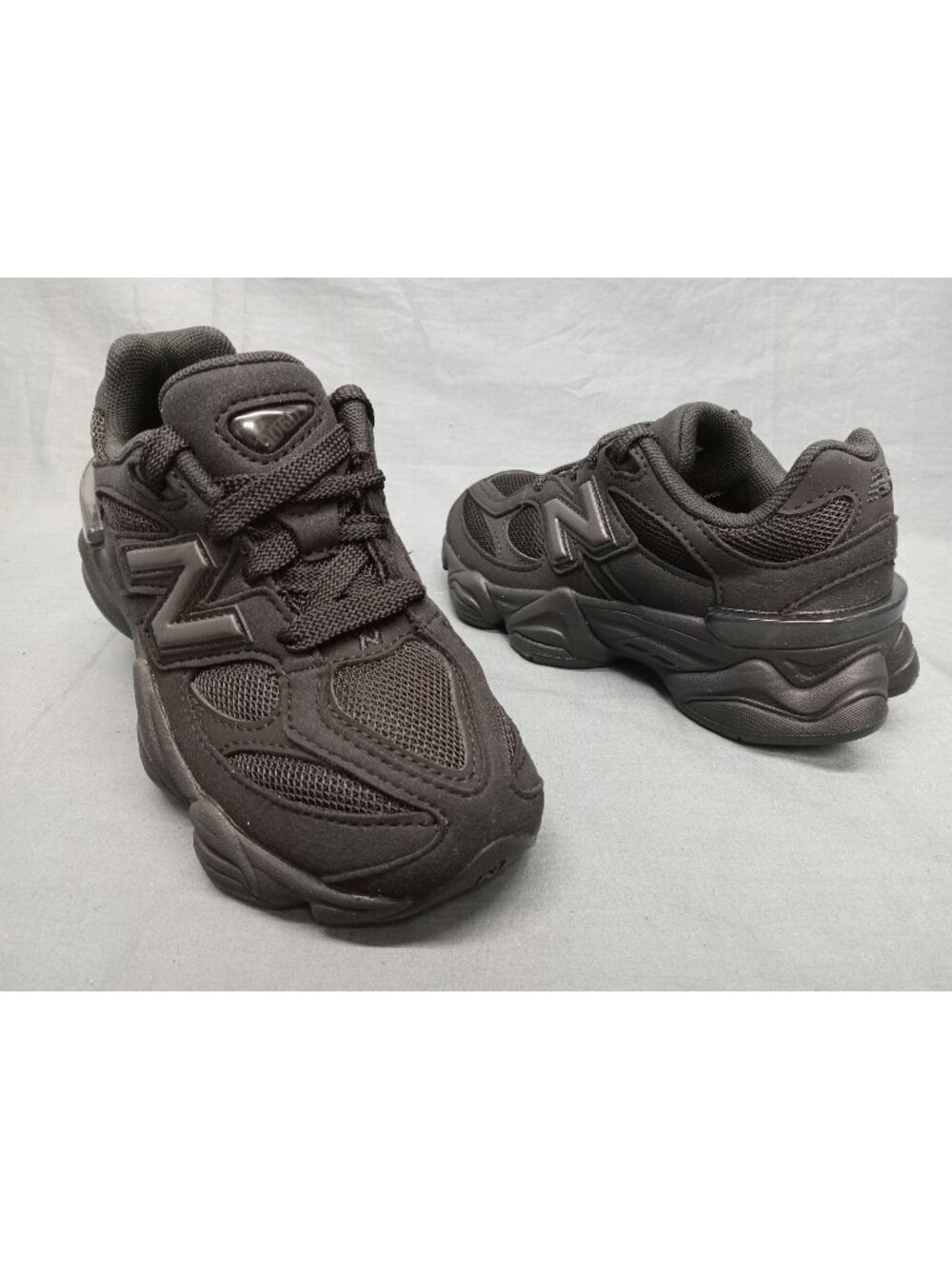 New Balance 9060 Sneakers PC9060BB Suede Black Kids Size 12 NEW NO BOX!